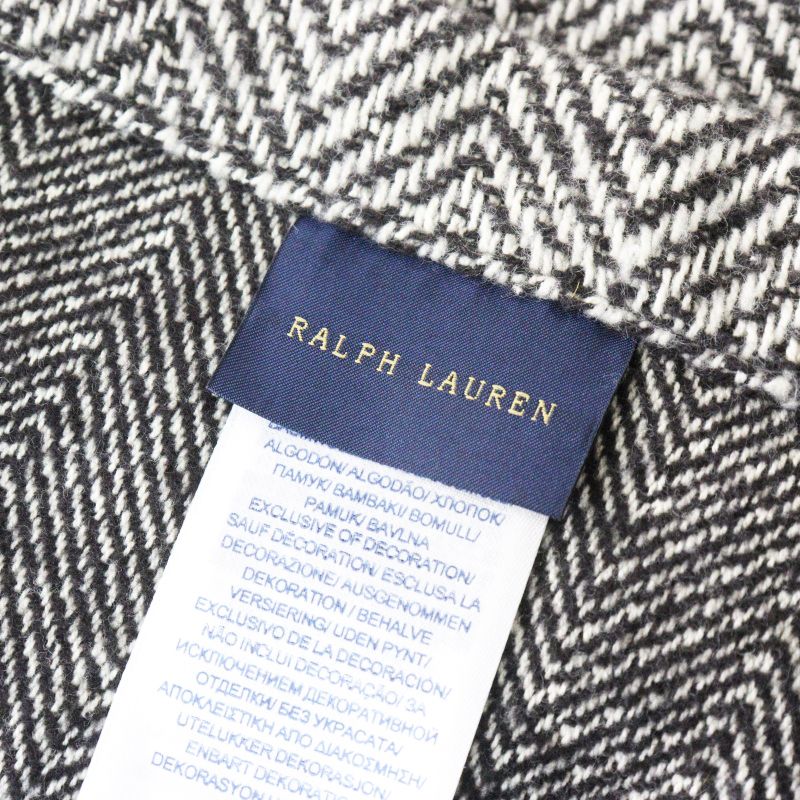 【新品】ラルフローレン　コットンブランケット　ヘリンボーン ラルフローレン RALPH LAUREN ポニー刺繍 コットンブランケット