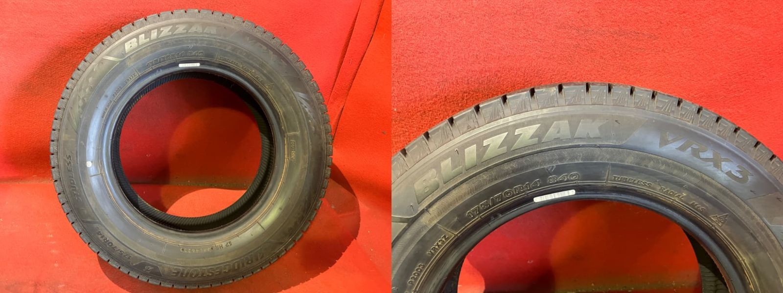 中古スタッドレスタイヤ【175/70R14 BRIDGESTONE VRX3】 4本SET - メルカリ