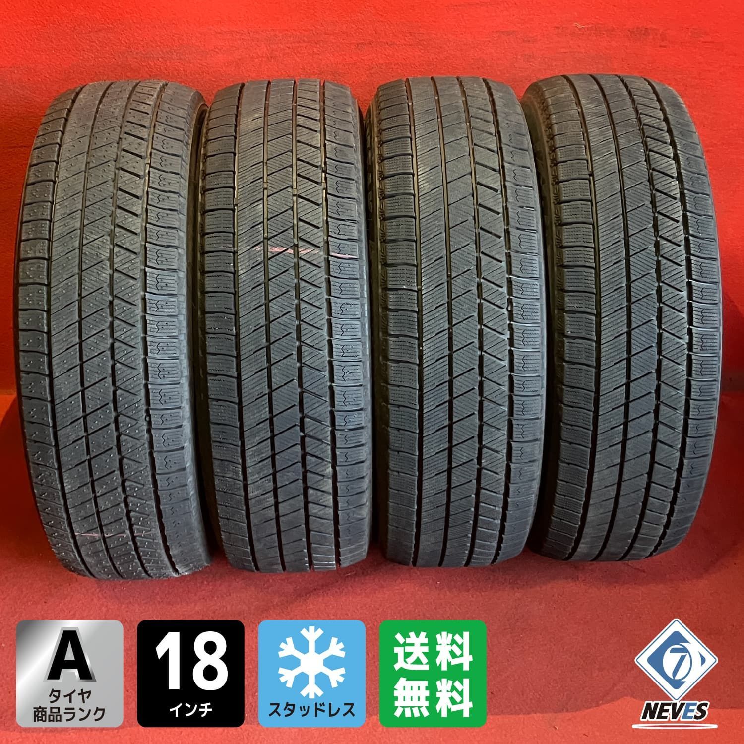中古スタッドレスタイヤ【225/60R18 BRIDGESTONE VRX3】 4本SET - メルカリ
