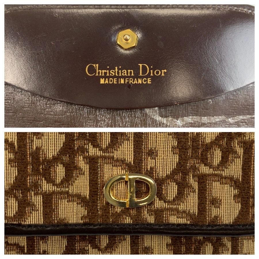 美品 Christian Dior クリスチャンディオール トロッター ブラウン