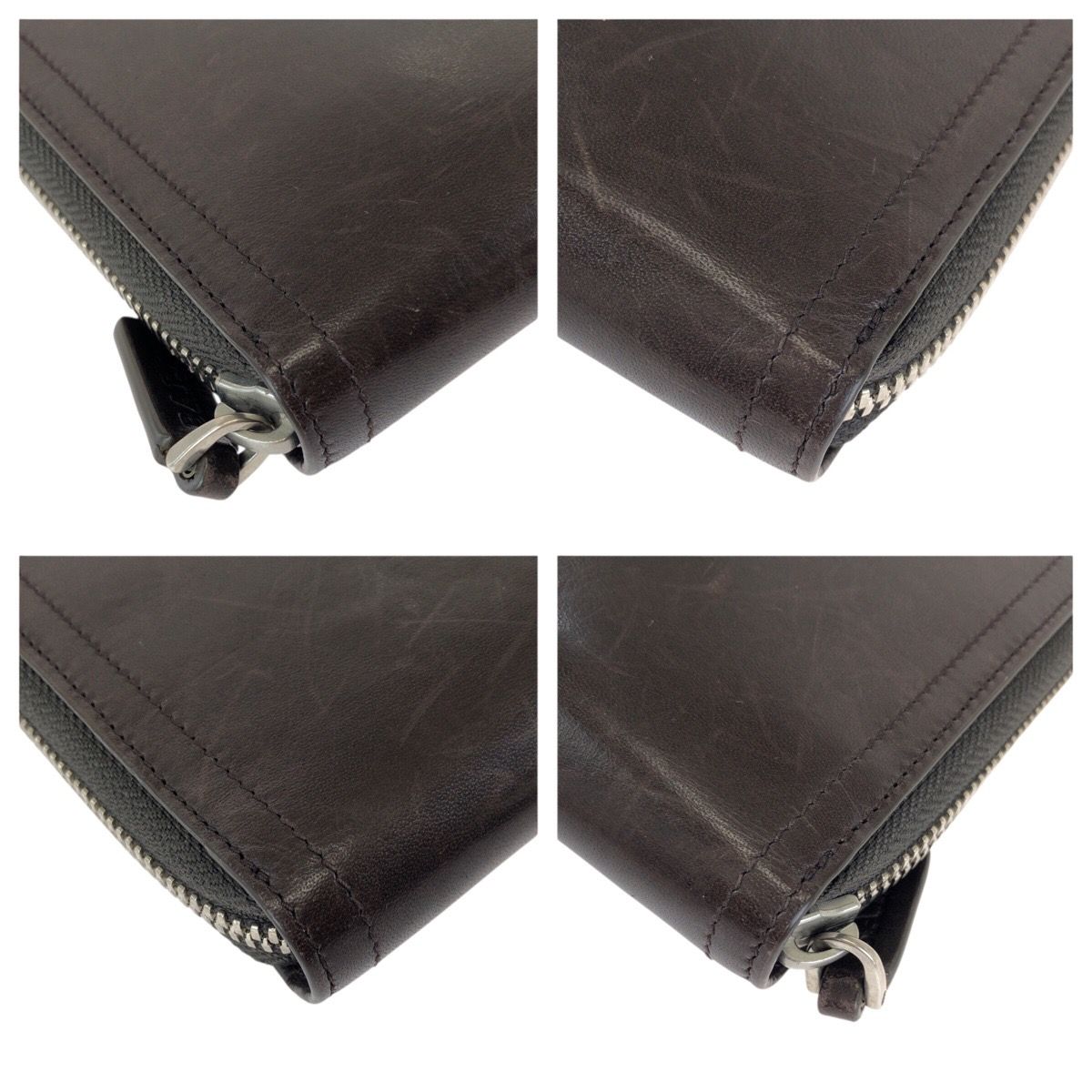 BALLY バリー トレインスポッティング ブラウン シルバー金具 レザー