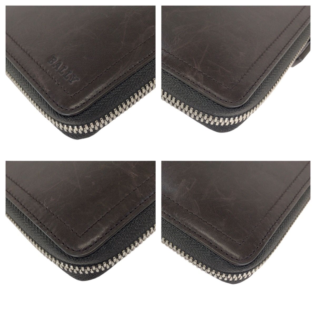 BALLY バリー トレインスポッティング ブラウン シルバー金具 レザー