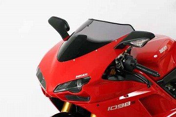 新品 MRA(エムアールエー) 車種専用タイプ スクリーン ORIGINAL(オリジナル) アクリル レッド 1098S 848 1198 MO814R