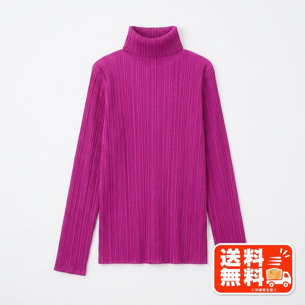 ISSEY MIYAKE イッセイミヤケ プリーツ 長袖 タートル カットソー