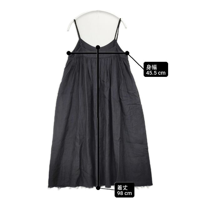 nest Robe リネン カットオフ加工 01224-1277 キャミソール ワンピース