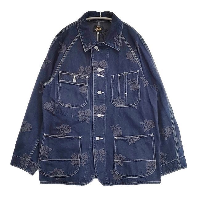 ジャケット・アウター Needles COVERALL 10OZ DENIM ROSEJQ PU199 Needles COVERALL 10OZ DENIM ROSEJQ PU199 デニムジャケット フラワー