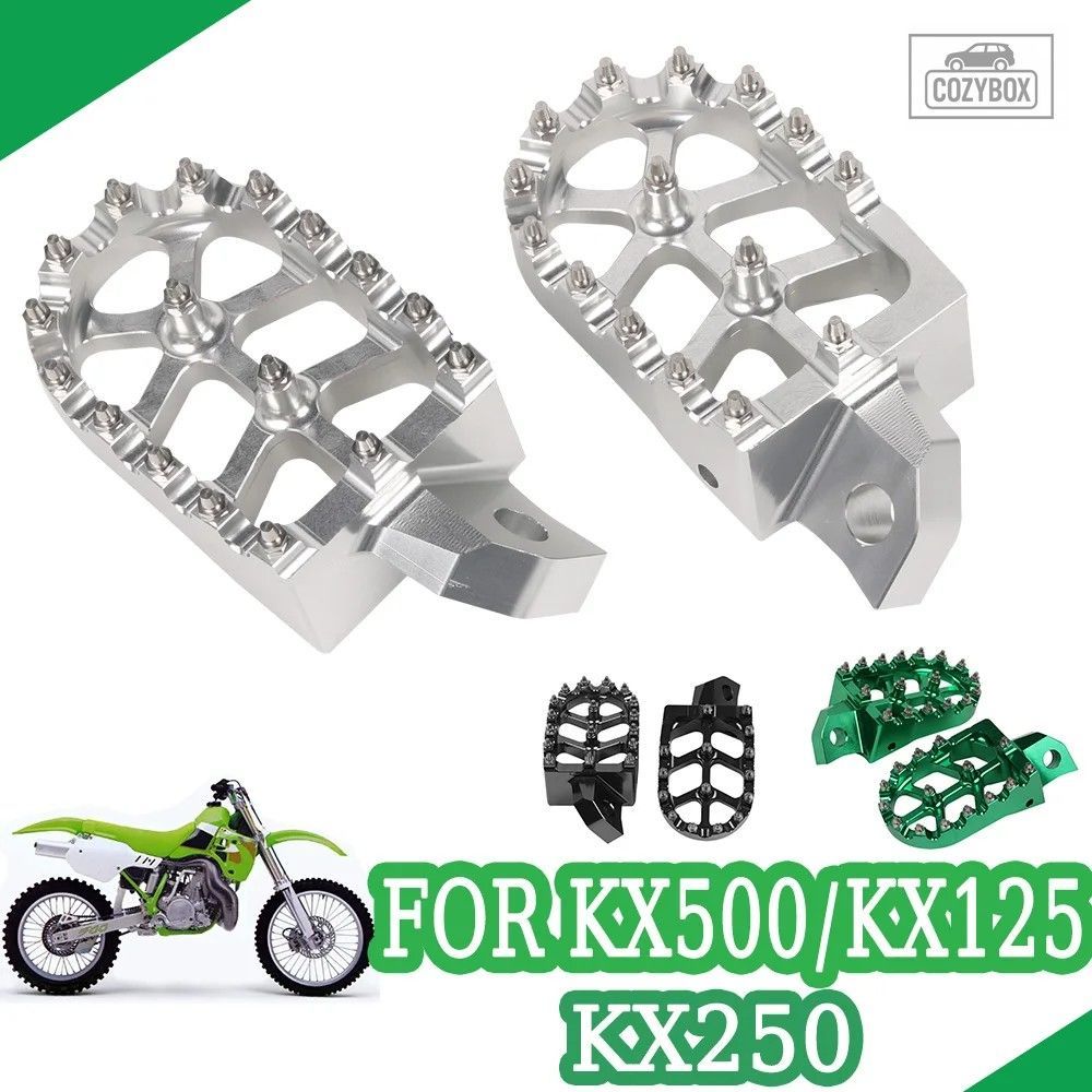 オートバイフットレスト フットペグ ペダル カワサキ KX125 KX250 1988-1966 KX 2