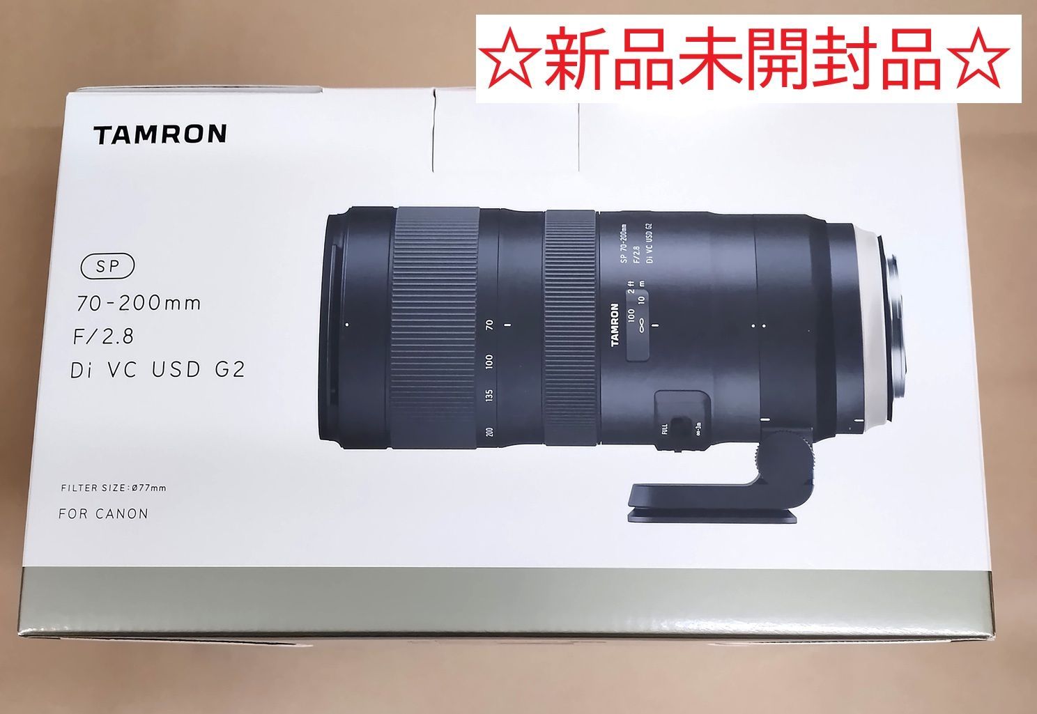 TAMRON　大口径望遠ズームレンズ SP 70-200mm F2.8 Di VC USD G2 キヤノン用 フルサイズ対応 A025E
