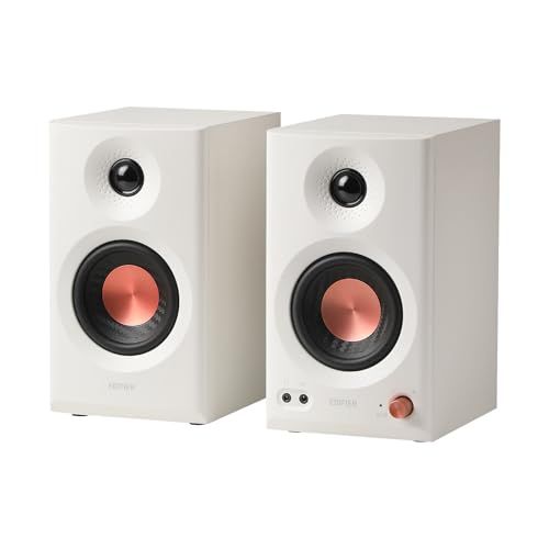 「VGP受賞」Edifier MR3 スタジオモニタースピーカー 36W Bluetooth 5.4 ルーム補正 ハイレゾ 専用アプリ TRSバランス/RCA/AUX入力 3.5mm/ヘッドホン端子出力 52Hz-40kHz スタジオ/作曲/ 5b12d93c