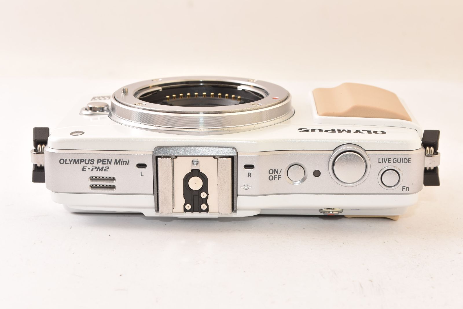 OLYMPUS オリンパス PEN Mini E-PM2 ボディ ホワイト フラッシュ付き