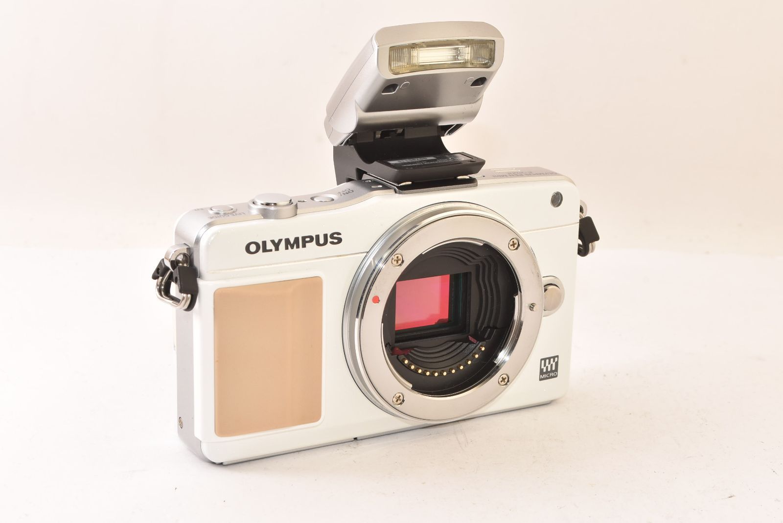 OLYMPUS オリンパス PEN Mini E-PM2 ボディ ホワイト フラッシュ付き