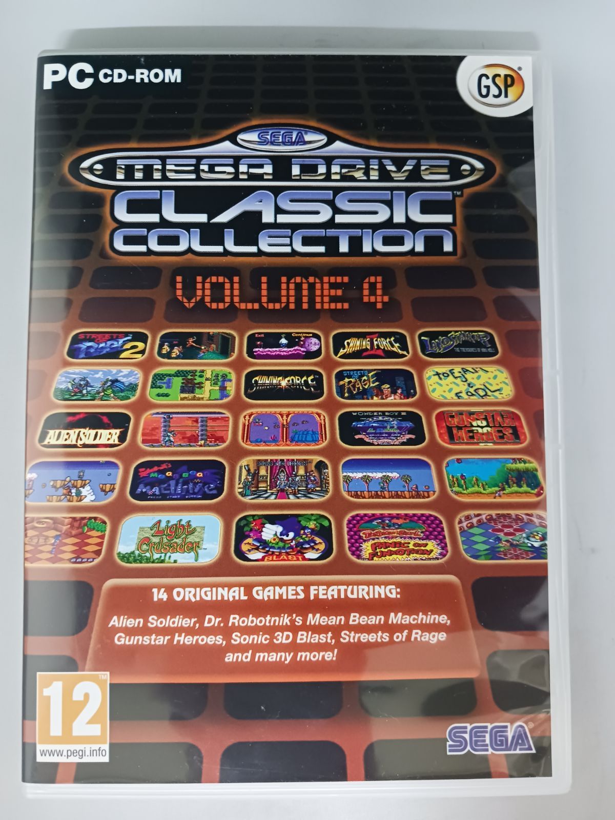 PC CD-ROM SEGA MEGA DRIVE CLASSIC COLLECTION VOLUME 4
