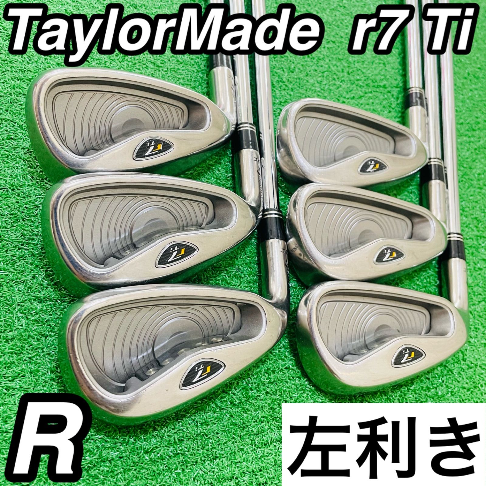 221 TaylorMade rac r7 Ti テーラーメイド レフティ 左利き アイアン6本セット N.S.PRO950GH フレックスR 5.6.7.8.9.P 送料無料 匿名配送