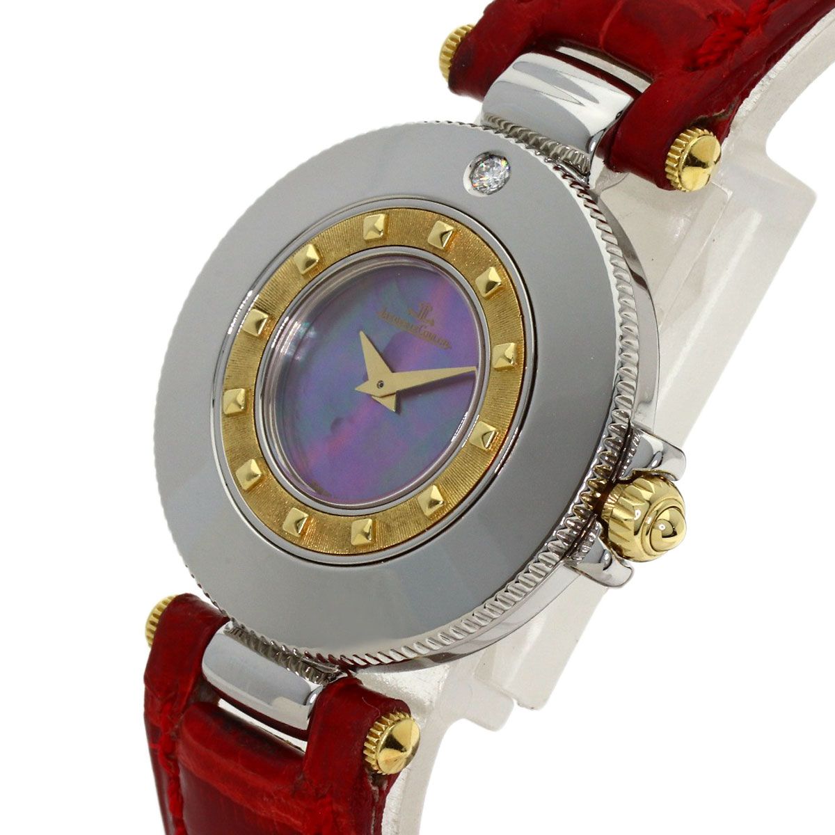 JAEGER-LECOULTRE ジャガー・ルクルト 441.5.01 ランデブー 1P ダイヤモンド 腕時計 SS クロコダイル レディース [中古]｜詳細画像