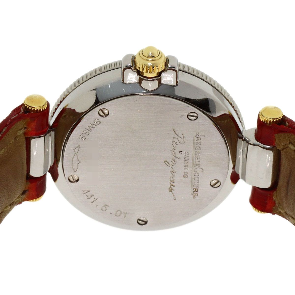 JAEGER-LECOULTRE ジャガー・ルクルト 441.5.01 ランデブー 1P ダイヤモンド 腕時計 SS クロコダイル レディース [中古]｜詳細画像