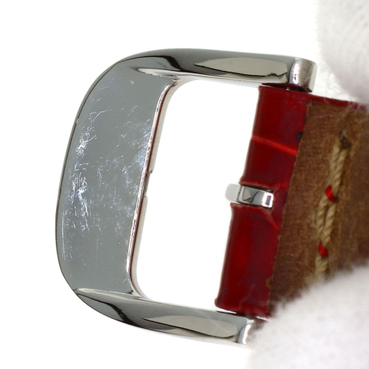 JAEGER-LECOULTRE ジャガー・ルクルト 441.5.01 ランデブー 1P ダイヤモンド 腕時計 SS クロコダイル レディース [中古]｜詳細画像