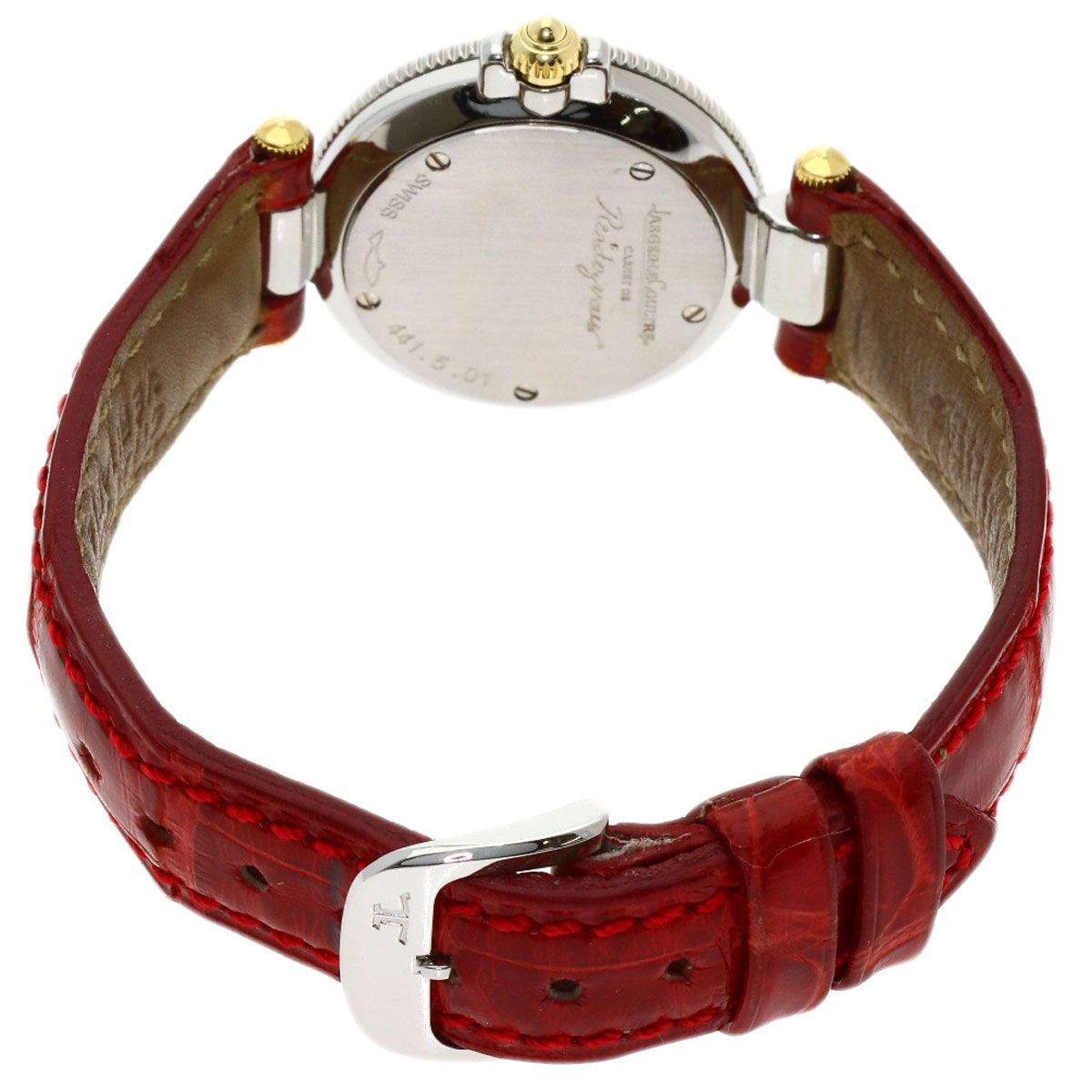 JAEGER-LECOULTRE ジャガー・ルクルト 441.5.01 ランデブー 1P ダイヤモンド 腕時計 SS クロコダイル レディース [中古]｜詳細画像
