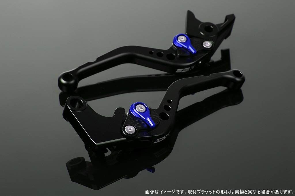 新品 SSK スピードラ アジャストレバーセット スタンダードショート レバー本体カラー:マットブラック アジャスターカラー:マットブルー SUZUKI GSX-S125/GSX-R125 2017-2019