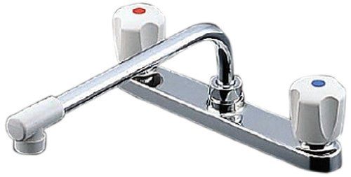 新品 TOTO キッチン用水栓 2ハンドル混合栓 TKJ23UR