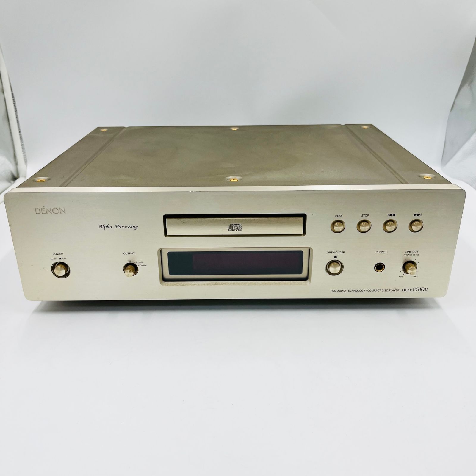 【ジャンク品】DENON/DCD-QS10ll/オーディオ機器/現状品/通電のみ確認