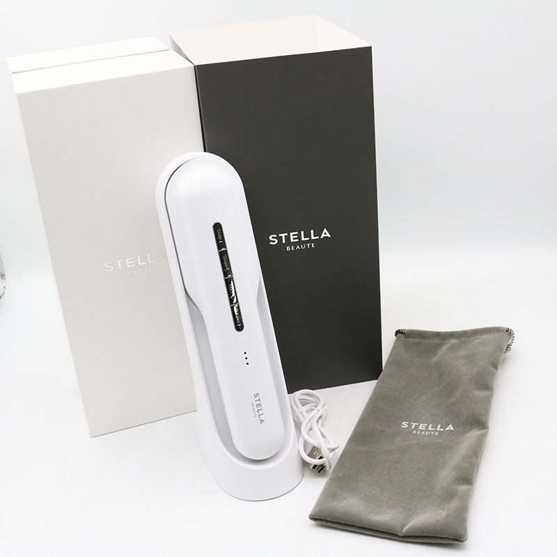 中古美品 STELLA BEAUTE ステラボーテ レーザー＆EMSリフトブラシPRO SB-LEP01-01 サントリーホワイト ER8-06-33