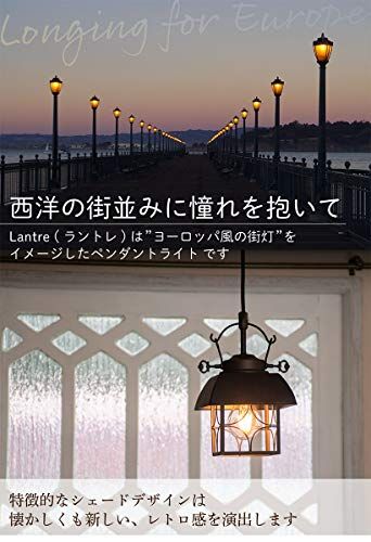 Ampoule ペンダントライト 照明 おしゃれ LEDペンダントライト 1灯 アイアン 照明器具 電球別売 ブラック 黒 ブラウン Lantre ラントレ1P BK 国内発送 d03332bc