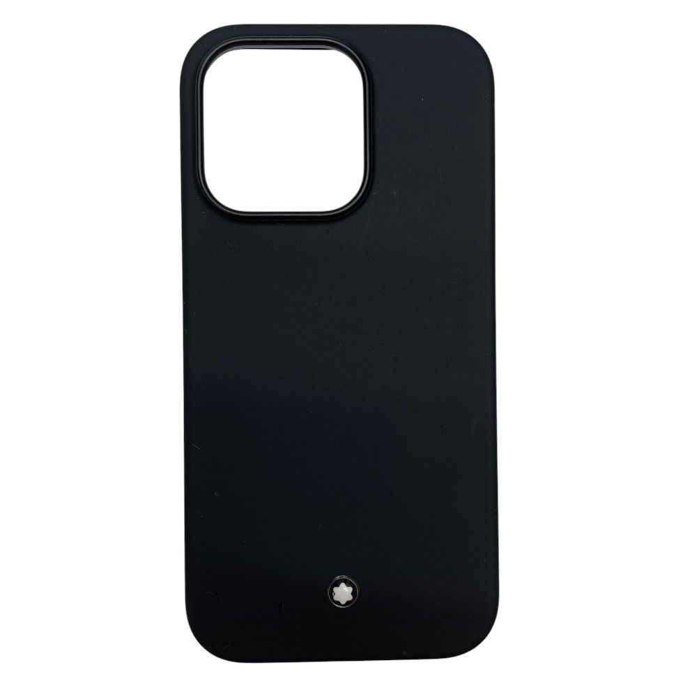未使用 MONTBLANC モンブラン マイスターシュテュック フォンケース Apple iPhone 14 Pro アイフォンケース 131196 シリコン ブラック 普段使い お出かけ 定番 人気 上品 洗練 実用的 機能的 スタイリッシュ デイリー