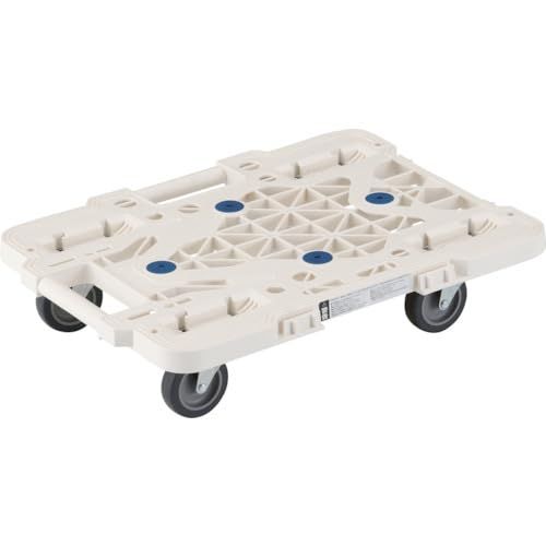 新品 TRUSCO(トラスコ) 平台車 軽量 ルートバンメッシュタイプ 515×3855荷重100kg 連結・スタッキング可能 4輪 オール自在 白 MPK-500J-W × 3【ケース販売】
