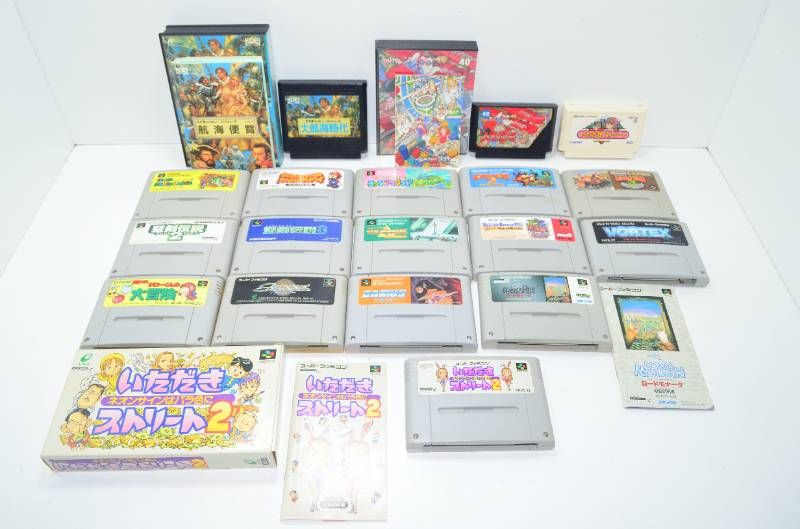 送料無料】スーパーファミコン ファミコン ソフト 22本セット 箱説付