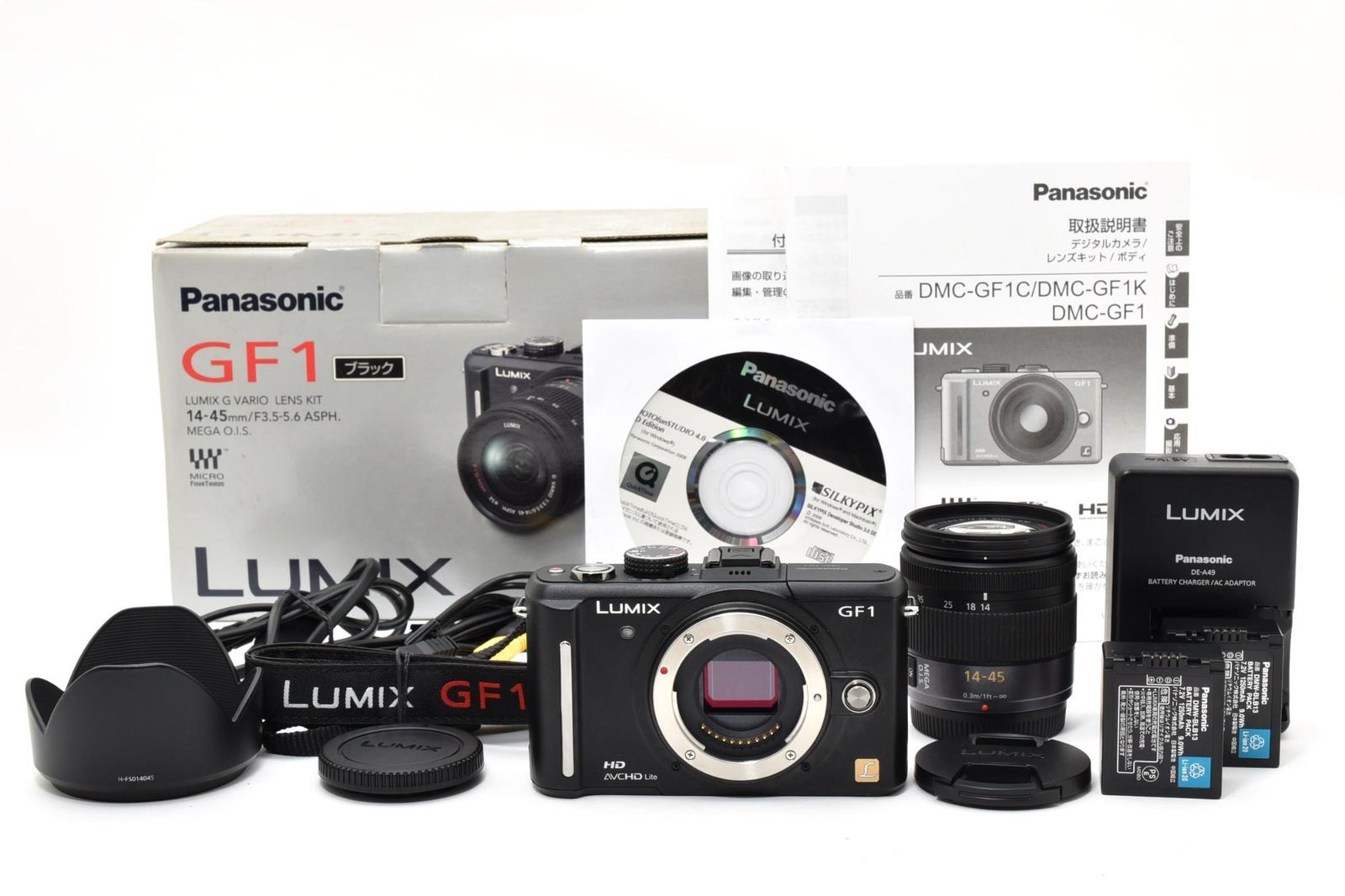 実用品 箱あり Panasonic パナソニック LUMIX DMC-GF1 黒 ブラック / G