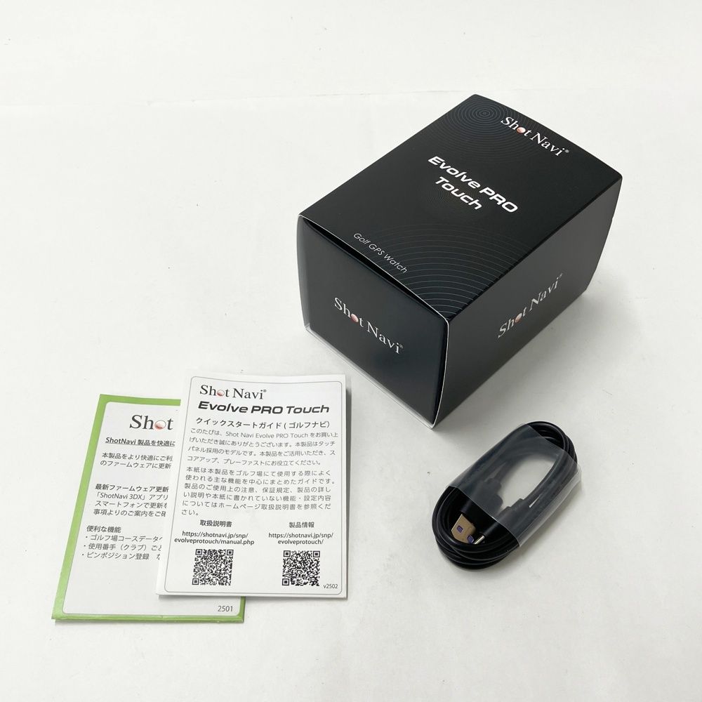 新品 GPSゴルフナビ Shot Navi Evolve PROブラック×レッド Shot Navi
