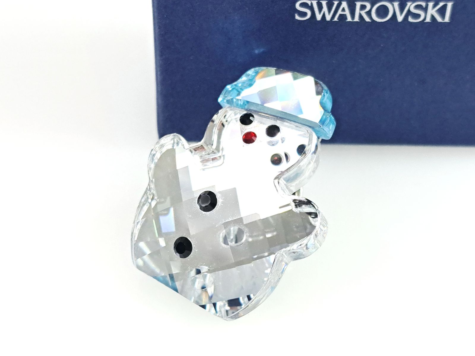 スワロフスキー SWAROVSKI 雪だるま クリスタル ブローチ ピンブローチ