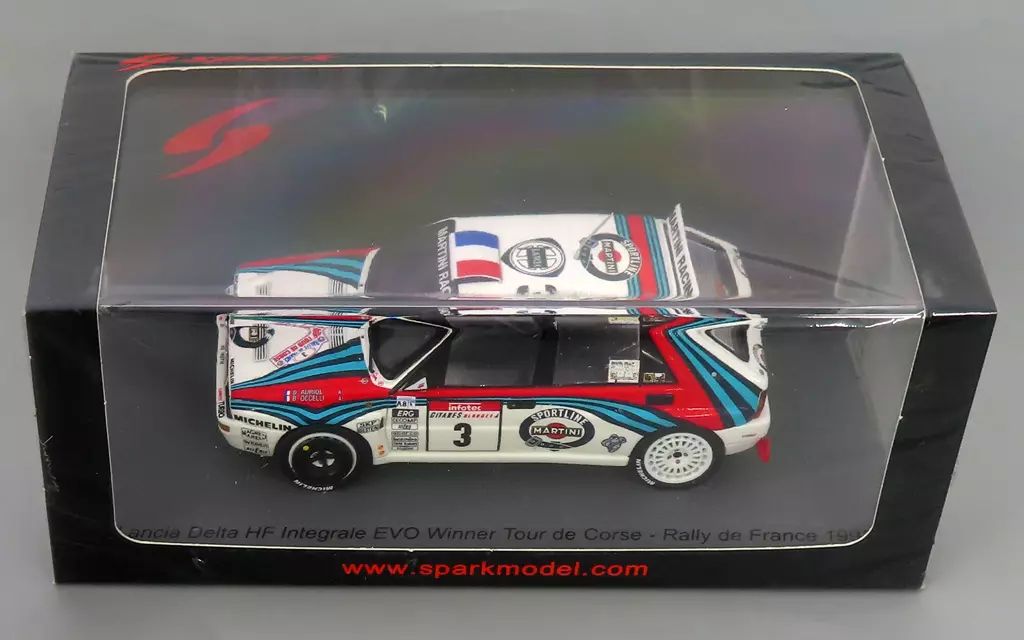 【中古】ミニカー 1/43 Lancia Delta HF Integrale EVO Winner Tour de Corse - Rally de France 1992 D. Auriol - B. Occell #3 [S9017]