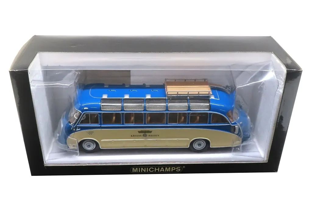 【中古】ミニカー 1/43 SETRA S8 1953 ”KROISS REISEN”(ブルー×アイボリー) [439030082]