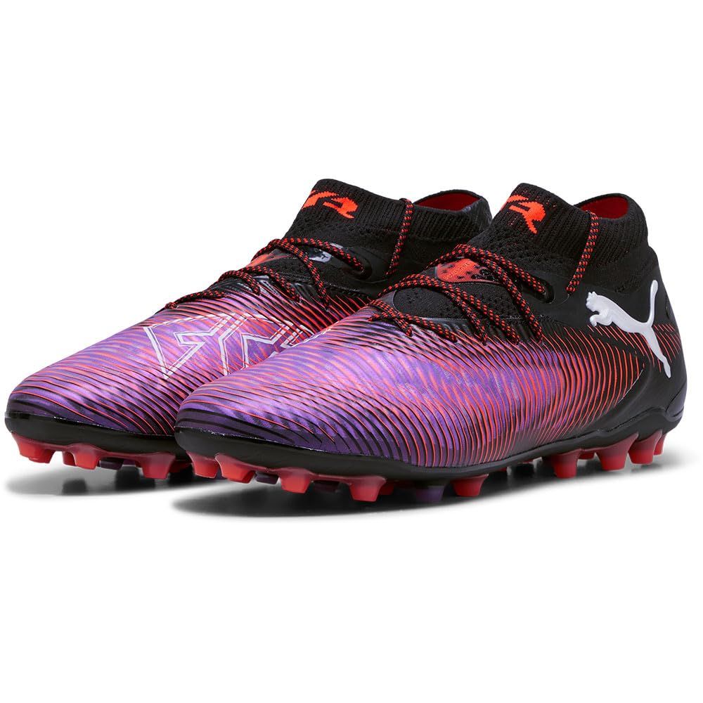 プーマ（PUMA） サッカースパイク フューチャー 8 アルティメット MG プーマブラック/プーマホワイト/グローイングレッド 108359-01