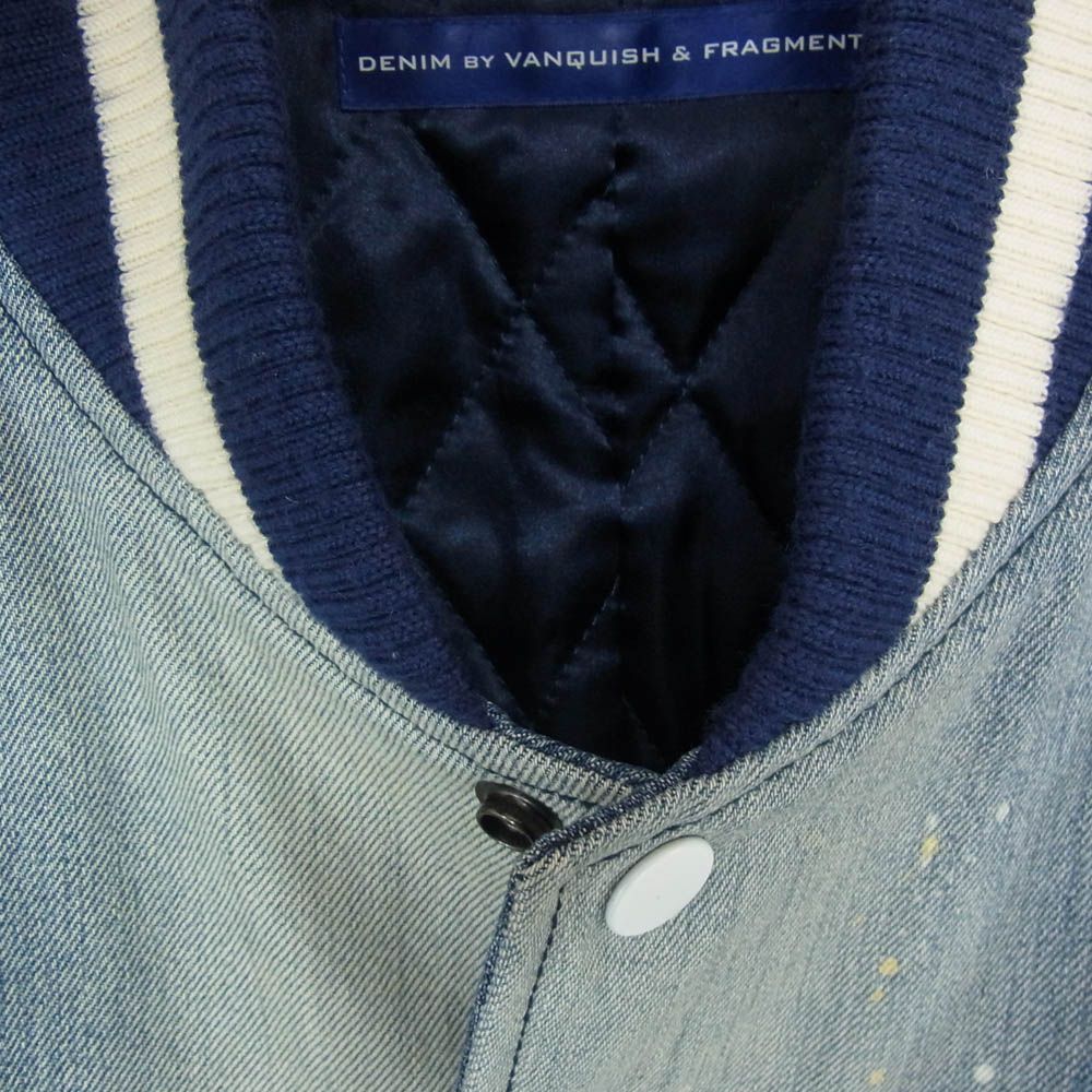 DENIM BY VANQUISH & FRAGMENT スタジャン サイズ L Denim by vanquish&fragment 袖デニム スタジャン ストリート