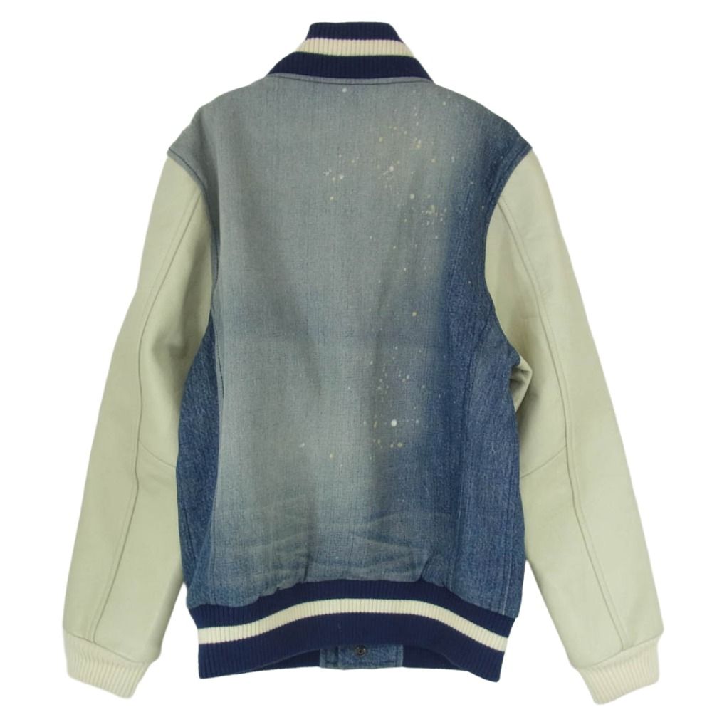 DENIM BY VANQUISH & FRAGMENT スタジャン サイズ L Denim by vanquish&fragment 袖デニム スタジャン ストリート