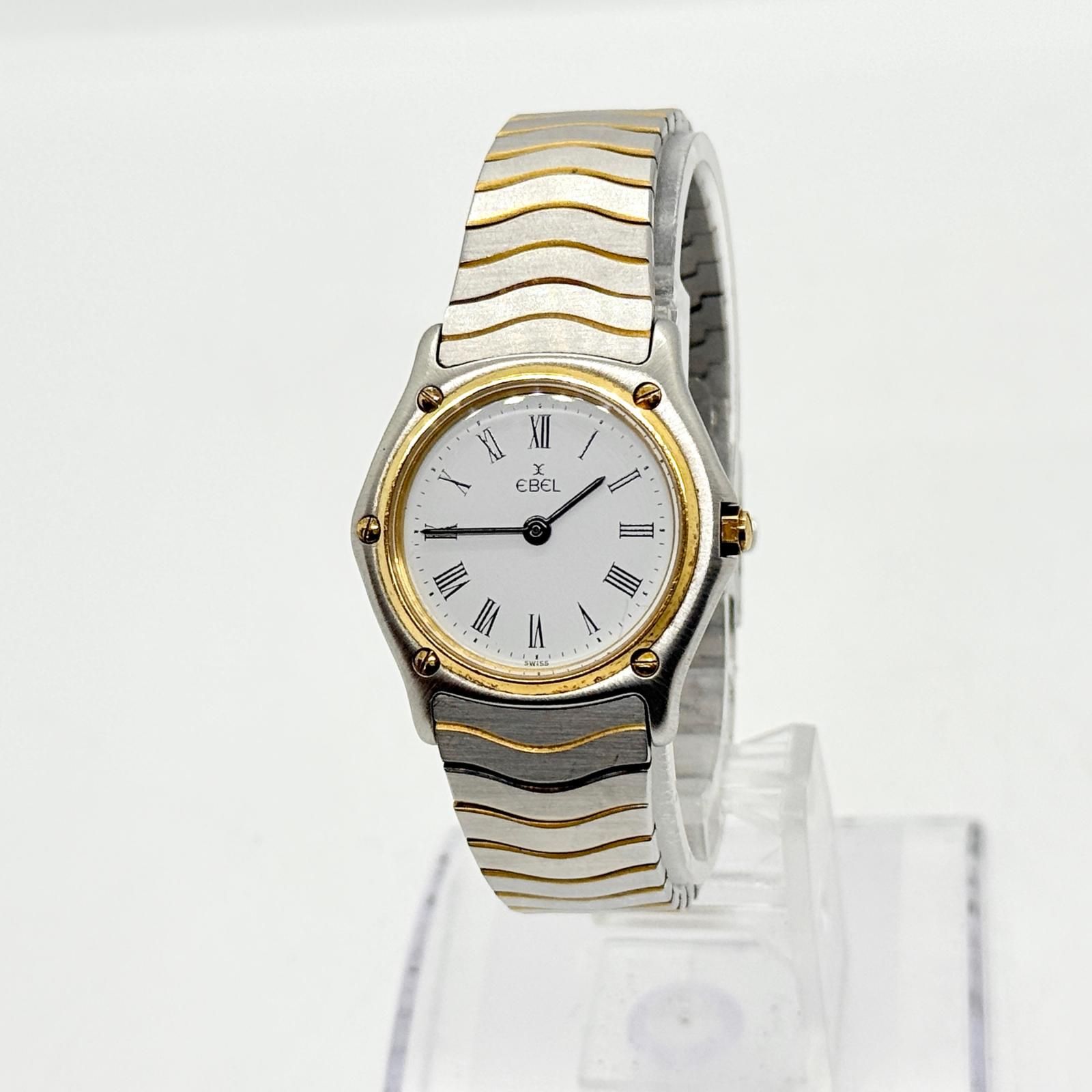 EBEL エベル 19964 ホワイト QZ レディース 181908 YG 腕時計 訳あり