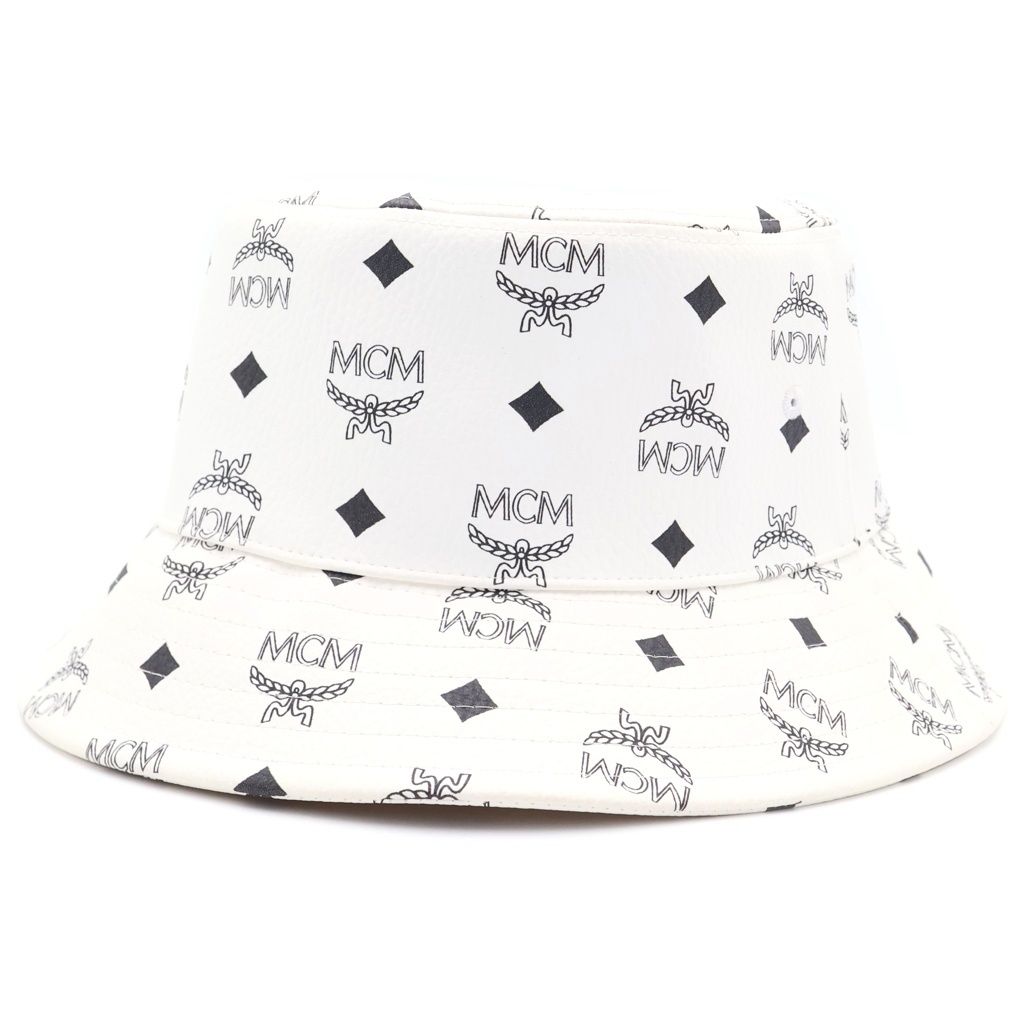 MCM (エム シー エム) PVC Patterned Bucket Hat ロゴプリント