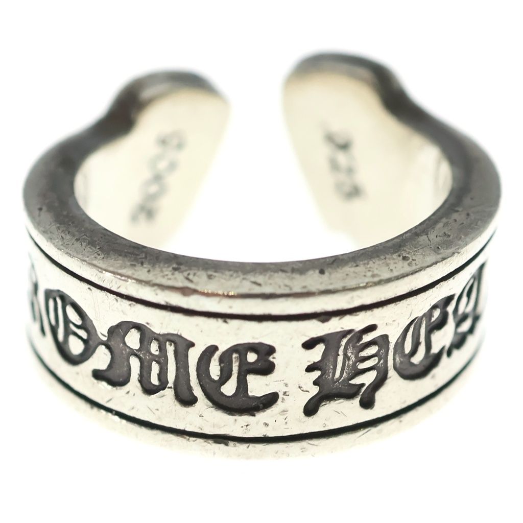 CHROME HEARTS (クロムハーツ) LG SCROLL LABEL ラージスクロールラベル リング シルバーBCA383