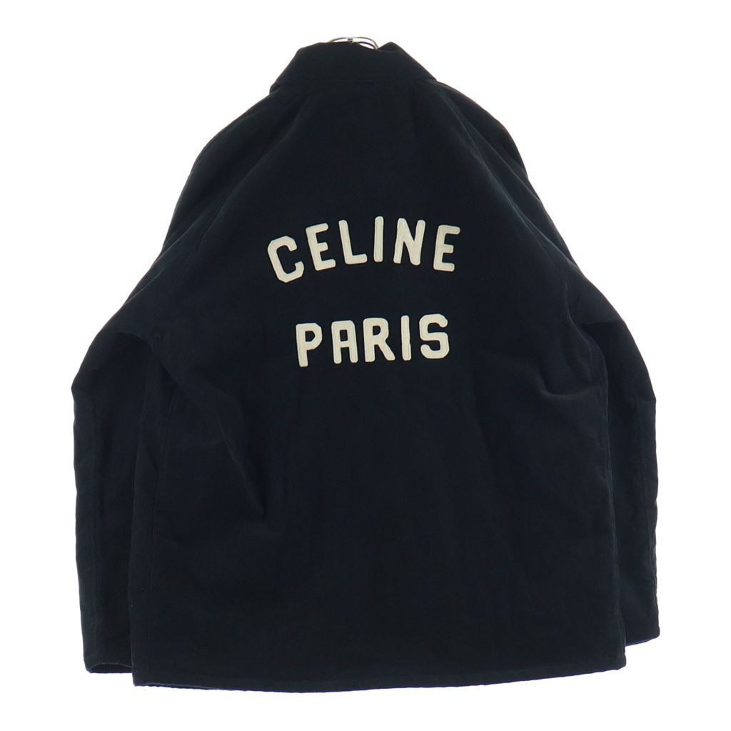 CELINE (セリーヌ) 23AW バックロゴパッチ コーデュロイ リンス ジャケット ブラック 2Q772580W.07IN 108,900円