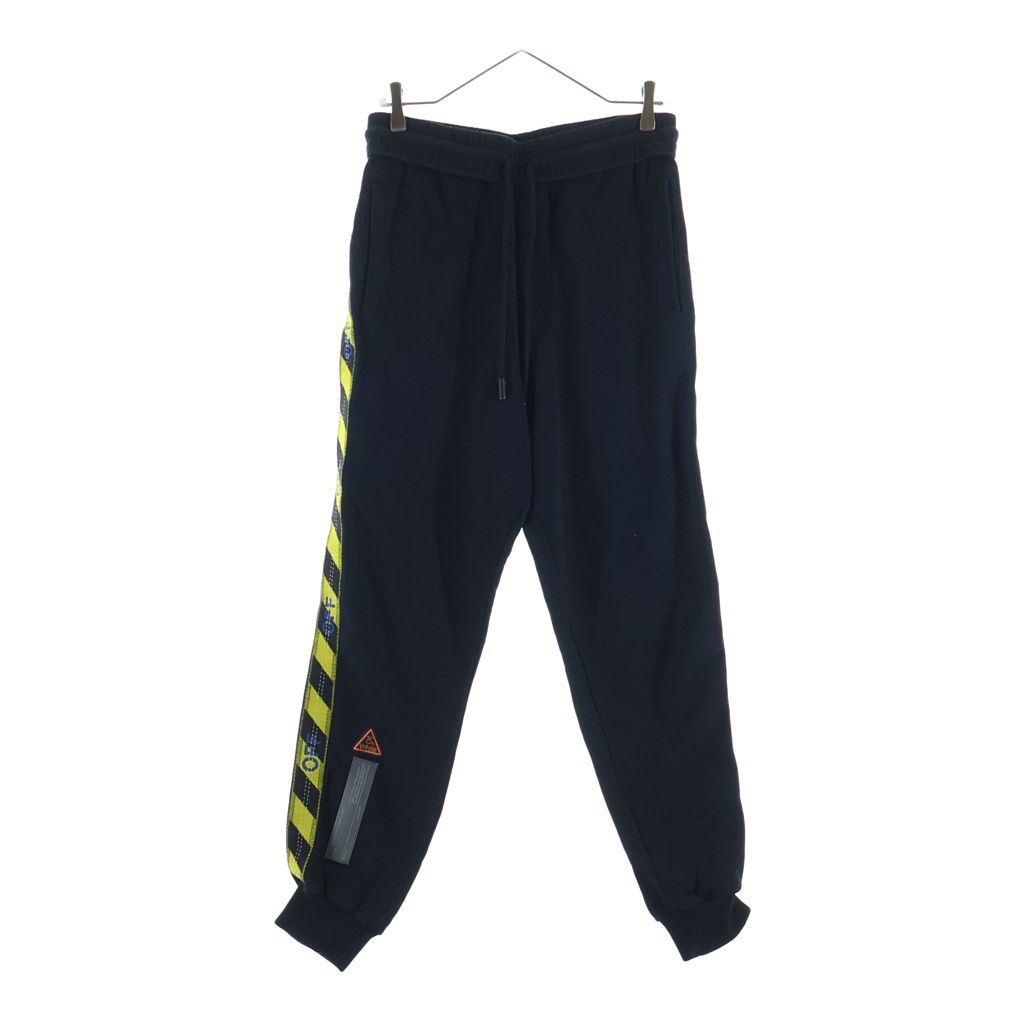 OFF-WHITE (オフホワイト) 18SS SWEATPANT WITH SIDE TAPE サイドテープスウェットパンツ OMCH007S18003008 ブラック