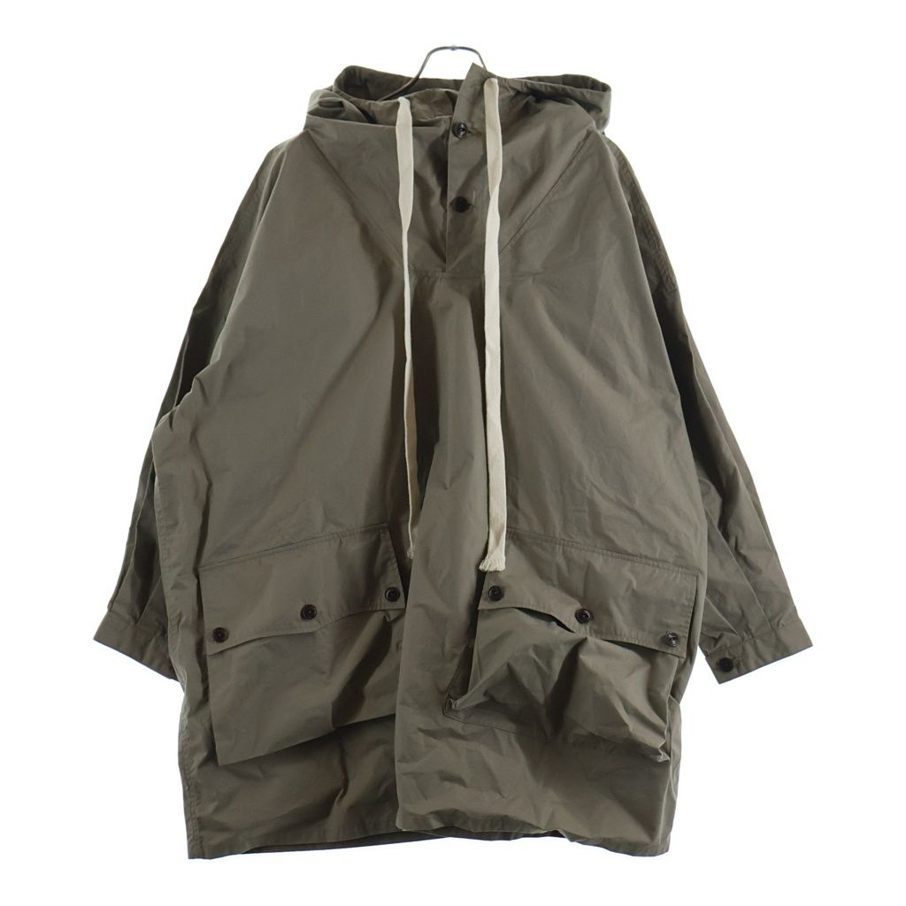 NO BRAND (ノーブランド) SOUMO ソウモ ANORAK OVER JACKET アノラック フーデッド オーバージャケット ブラウン 14-SJ-004