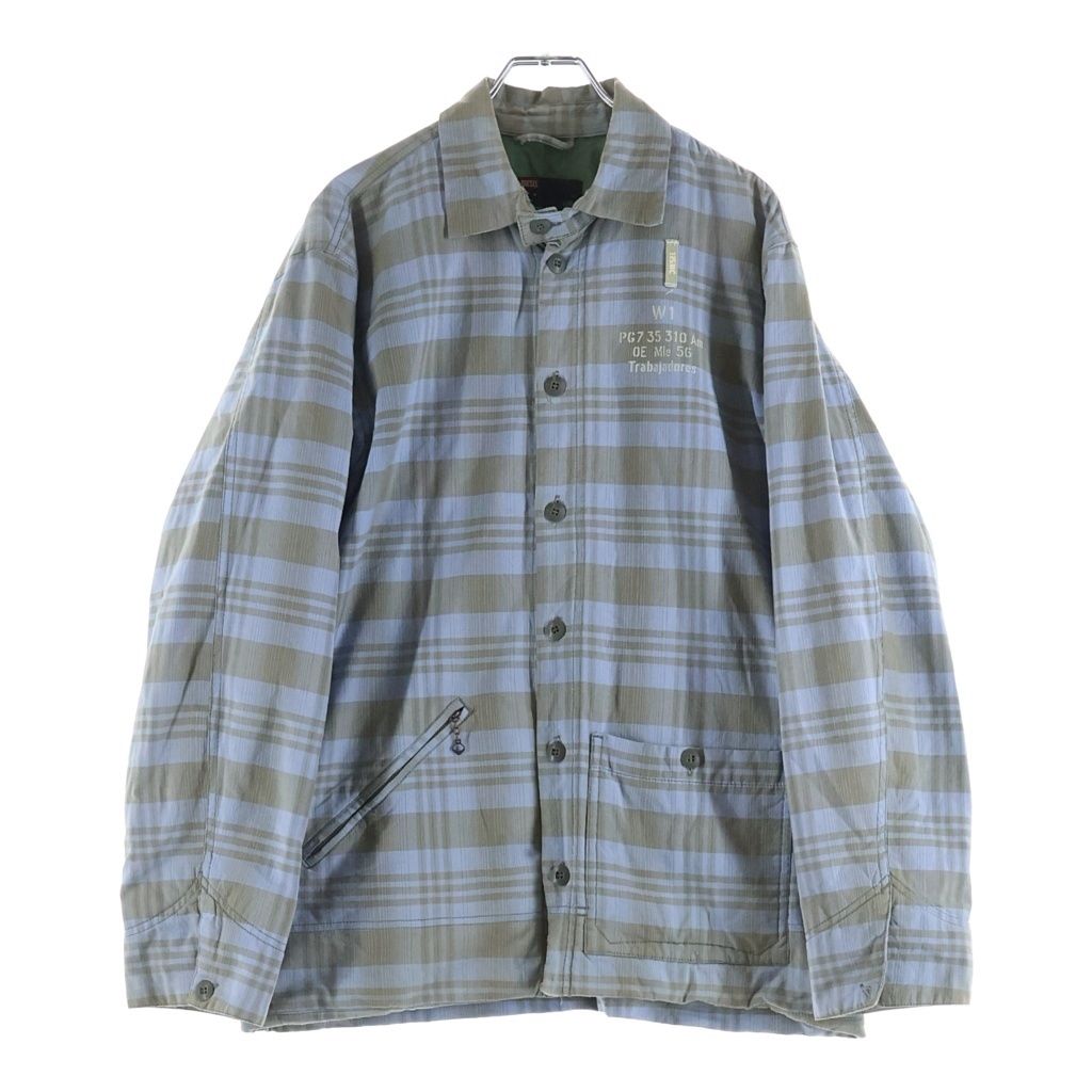 DIESEL (ディーゼル) 90s-00s オンブレ チンスト キルティングジャケット ブルー