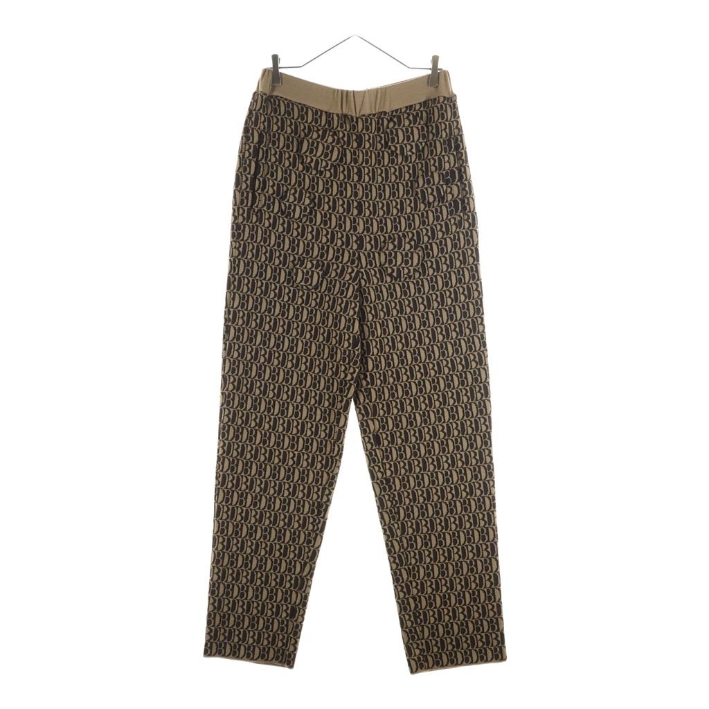 doublet (ダブレット) MONOGRAM JQ KNIT PANTS 21AW34KN59 DBロゴ モノグラム ウールニットパンツ ベージュ