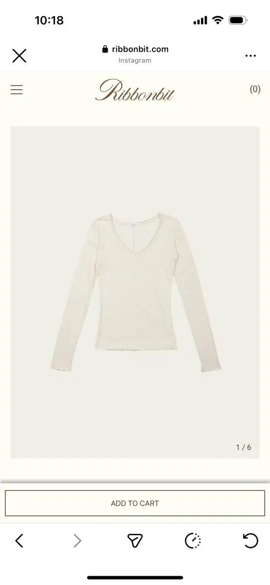 LEE 瀬名 泉 Vネック Tシャツ アイボリー
