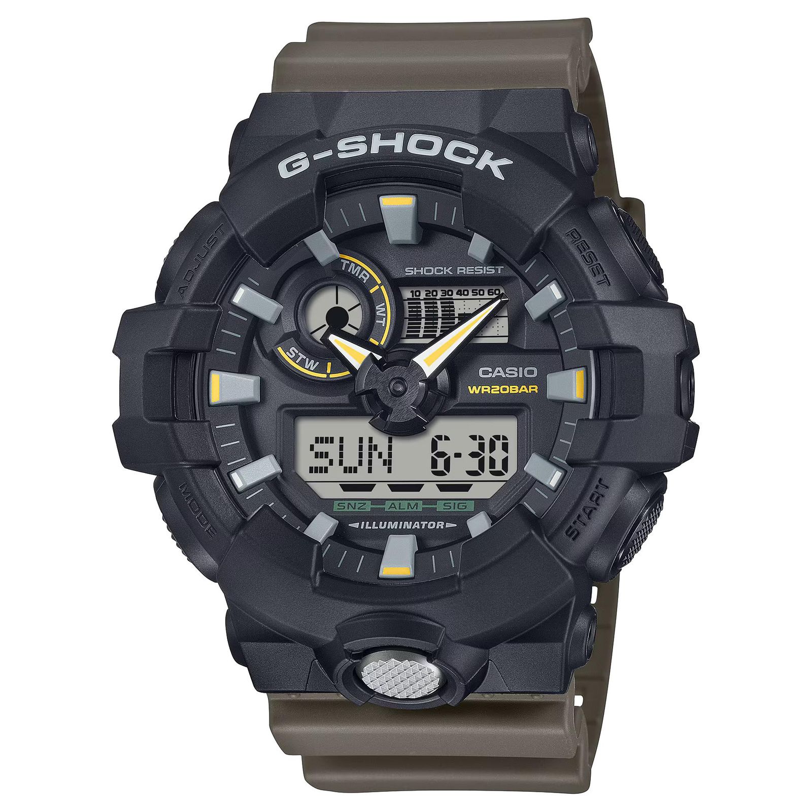 CASIO カシオ G-SHOCK ジーショック GA-710TU-1A3 メンズ 腕時計 アナデジ 並行輸入品 ブラック