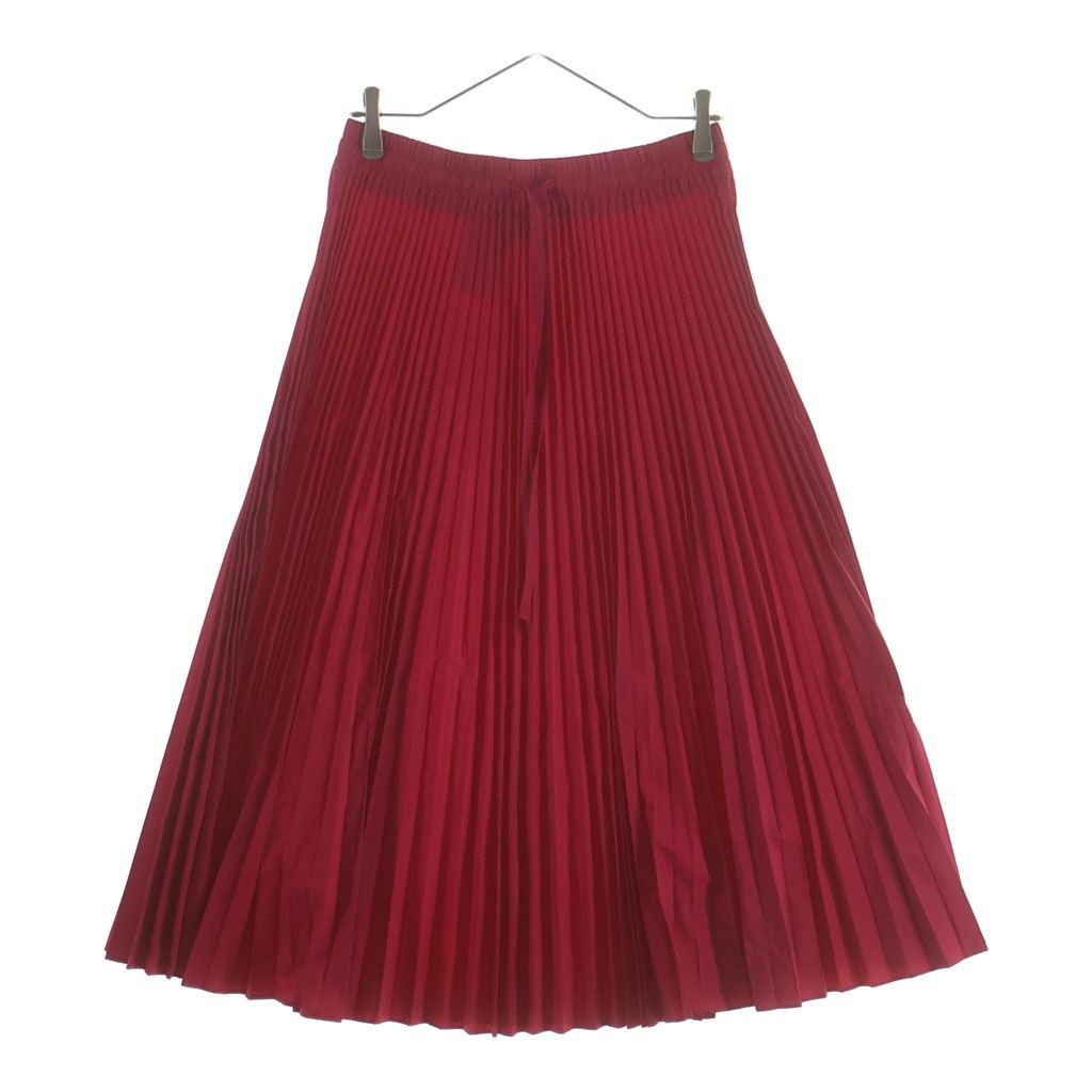 RED VALENTINO (レッド ヴァレンティノ) プリーツ ロングスカート レッド QR0RA36038U