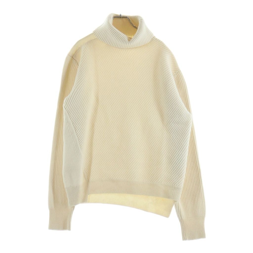 Alexander McQueen (アレキサンダーマックイーン) タートルネック ウール ニット セーター アイボリー 663617 Q1AUS