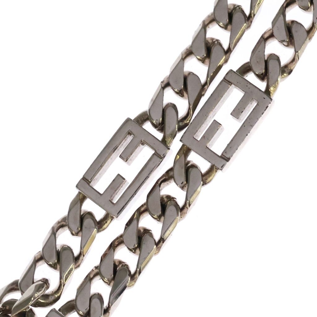 アクセサリー FENDI/FFロゴバゲット チェーンブレスレットゴールド 